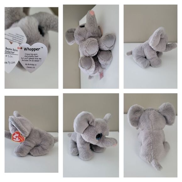 Ty Cat Tiger Elephant Original Beanies Stuffed Animal Plush Toys #402 - Picture 15 of 16